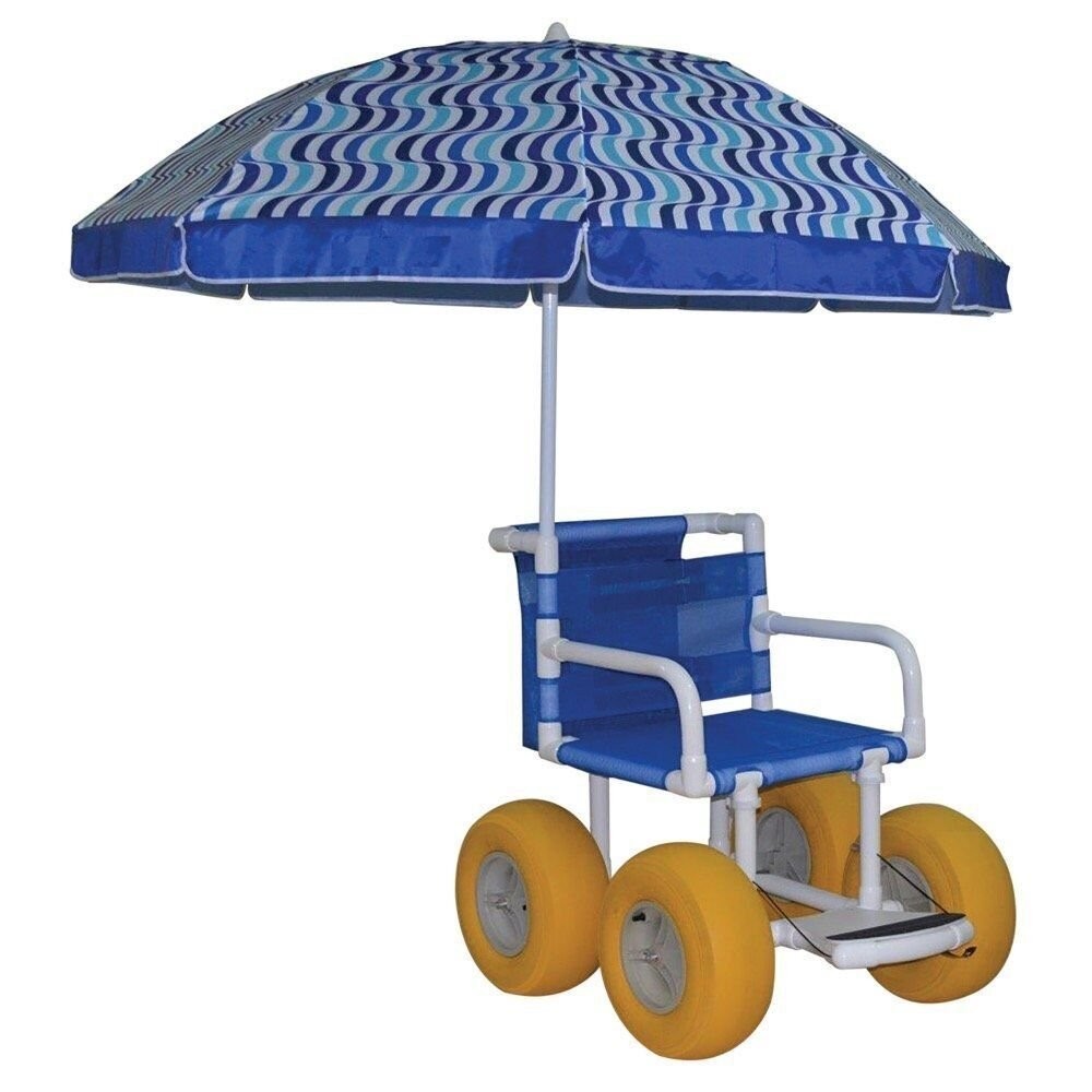 MJM International E720-ATC-Y-U Echo All Terrain Chair with Umbrella, Royal…
