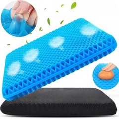 Gel Seat Cushion Double Thick Egg Gel Pressure Relief Breathable Car Office Pad