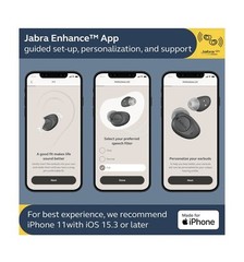 Jabra Enhance Plus Hearing Aids – Dark Gray/OTC/Rechargeable NEW ($800 Retail!)