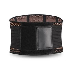 Waist Support Brace Belt Copper Lumbar Lower Back Pain Relief For Men Women US