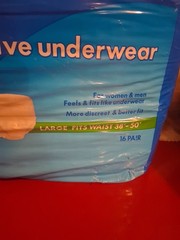 Entrust Plus Incontinence Pants Maximum Absorbency Large Disposable 16 Pair