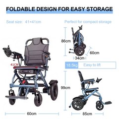 Foldable Power Wheelchair 500W Dual Mode Portable Mobility Scooter Lightweight