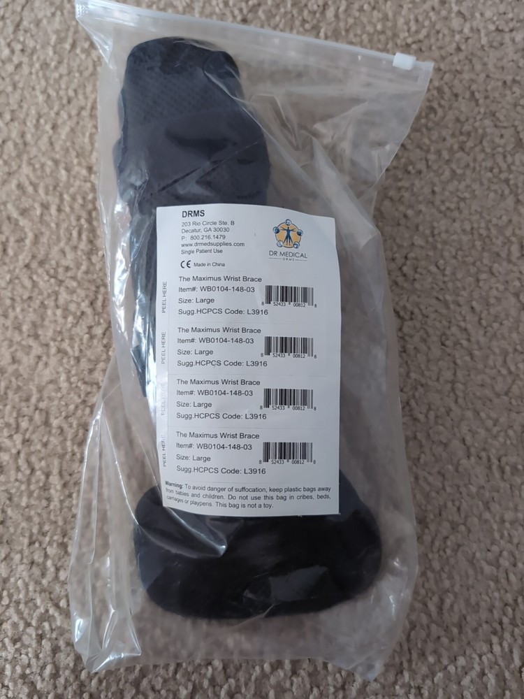Dr. Medical DRMS Maximus Wrist Brace WB-0104-148-03 NEW