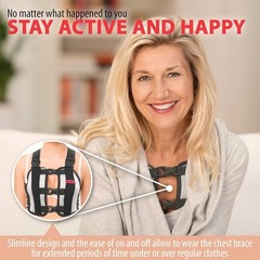 Sternum and Thorax Support Chest Brace Post Open Heart Surgery Sternum Fractu…
