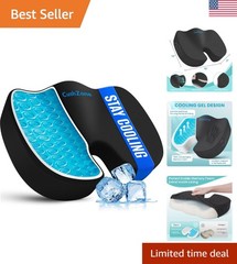 Multi-Use Back Pain Relief Gel Seat Cushion – Removable Cover for Easy Care