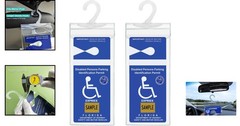Protective Transparent Handicap Placard Holder with Large Hanger – 10.6 x 4.5 in