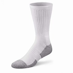 Dr. Comfort Shape to Fit Crew Length Socks Unisex White MEDIUM Lot Of 2 Pairs