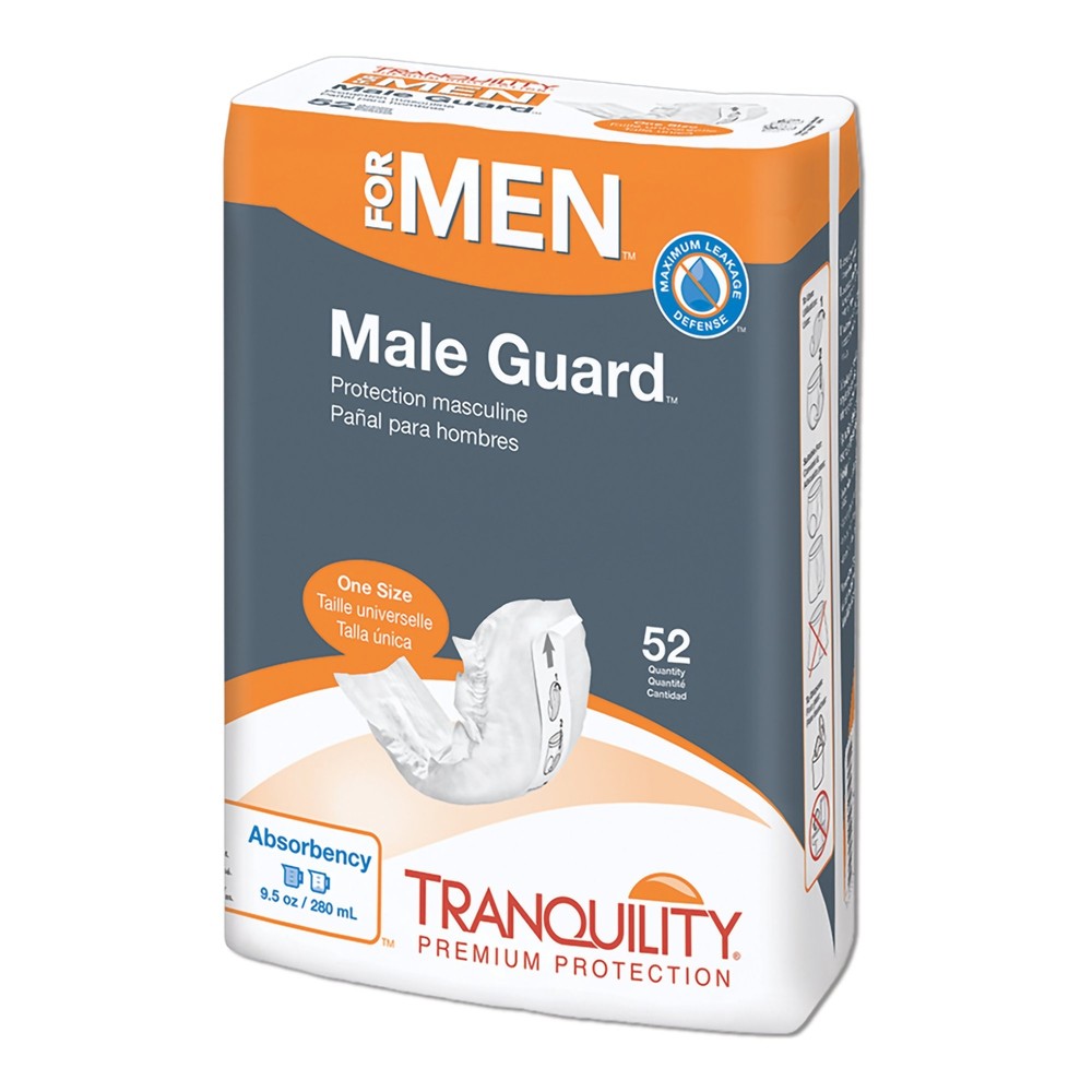 Tranquility Incontinent Pad 5-1/4 X 12-1/4 Inch Length Contoured 52 Ct