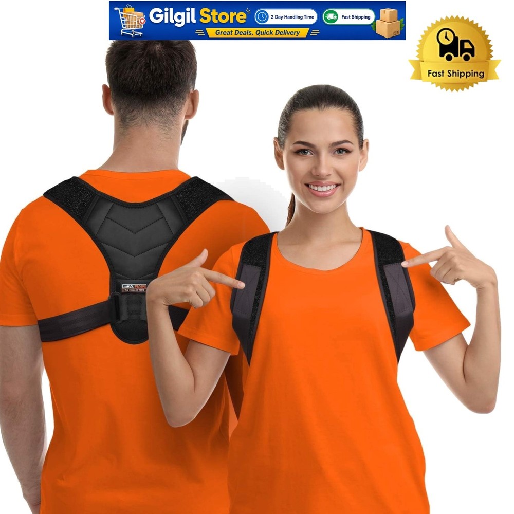 Upper Back Brace for Posture Improvement – Adjustable Design for Maximum Comfort