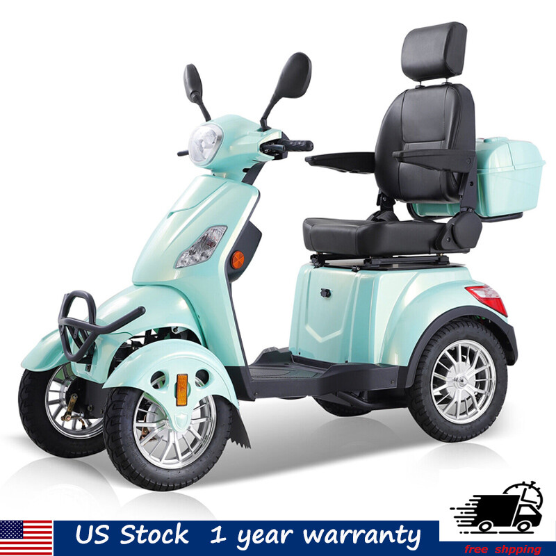800W Four Wheels Travel Mobility Scooter Motor 60V 20AH Battery for Adult Senior