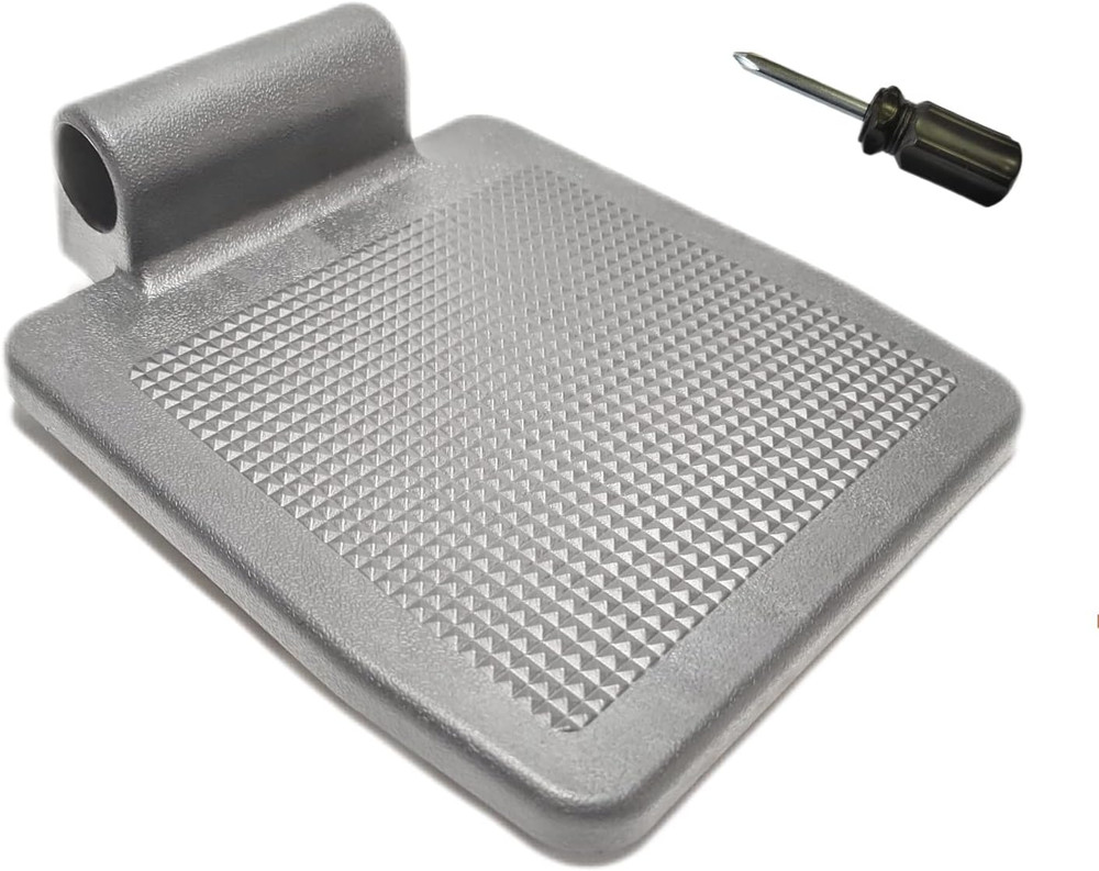 Universal Wheelchair Footplate – Parts, Foot Rest,Fits Drive Blue Streak,Silver