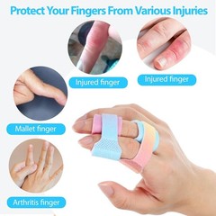 10 Pcs Buddy Tape Finger Straps, Washable Wraps With Gradient