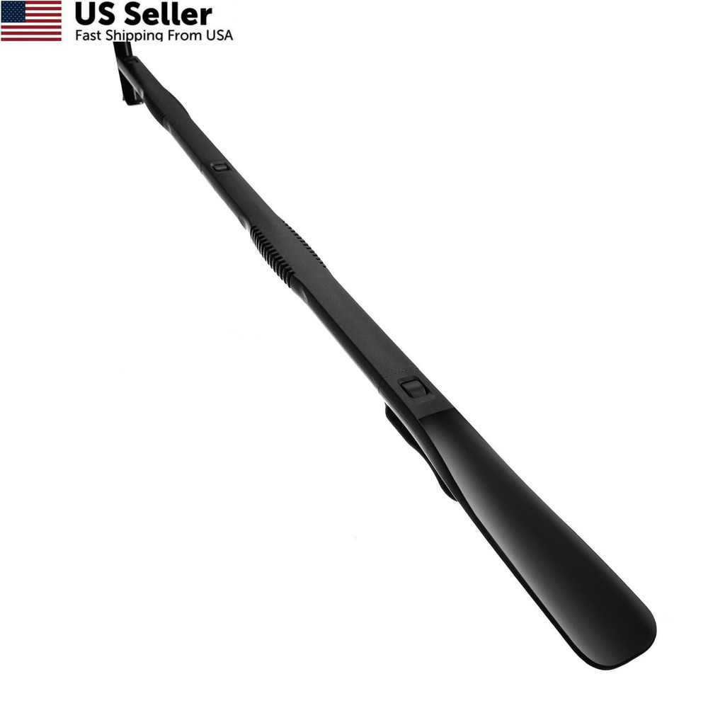 36 Inch Adjustable Long Handled Shoe Horn – Dressing Stick Aid for Black