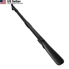 36 Inch Adjustable Long Handled Shoe Horn – Dressing Stick Aid for Black