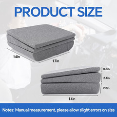 MABOZOO Magnetic Height Adjustable Booster Seat Cushions, 6 Inch Thick Office Ch