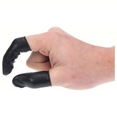 Condor Small Black Static Dissipative Finger Cots PK720 – 30D252