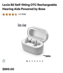 Bose Gray Wireless In-Ear Earbuds Double Earpiece with Charging Case