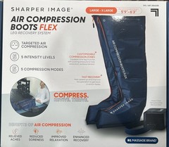 Air Compression Boots Flex Blue Portable 5 Modes 5 Levels