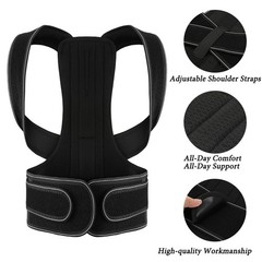 Adjustable Posture Corrector Low Back Support Shoulder Brace Belt For Women Mens