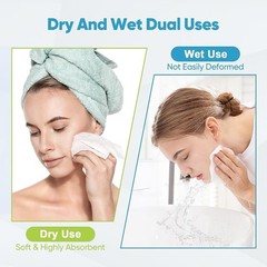 Aidea Face Towels Disposable-100Ct 2 Clean Facial Towelettes For Sensitive Skin