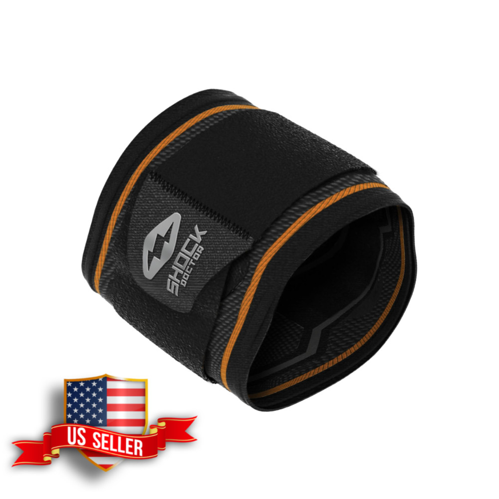 Shock Doctor Compression Knit Elbow Sleeve with Gel Support and Strap