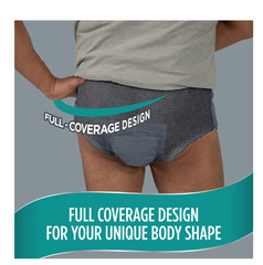 Assurance Men’s Incontinence Underwear, L/XL, Maximum Absorbency, 36 Count