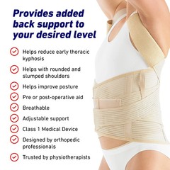 Neo-G Dorsolumbar Support Brace – Back Support For Early Kyphosis, Rounded Sh…