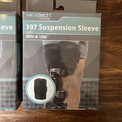 2 Coretech 397 Suspension Sleeve L2397 Knee Brace Support Anti-Slip Cover NEW