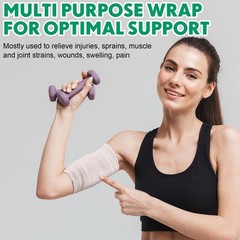 20 Pack 3″ Elastic Bandage Wraps with Self Closure – Stretchable Compression for