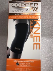Lot of 2 -Copper Fit The Original Compression Sleeves 1 Knee Sleeve (L) UNISEX