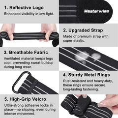 Adjustable Elastic Ankle Straps, Boot Straps for Cowboy Boots, Pant Leg Straps f