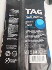 6 Packs Tag Disposable Washcloths 18 Large Per Pack Not Flushable Alcohol Free