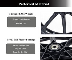 High-Quality 24-Inch Wheelchair Replacement Wheels – Durable Nylon Construction