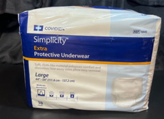 Covidien Simplicity Extra Protective Underwear Large 44″ X 54″ 1845 18 Count