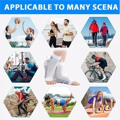 3 Pairs Toeless Socks For Women and Men, Soothe Relief Compression Socks