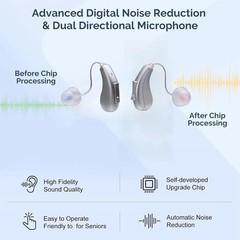 LEXI B2 BTE RECHARGEABLE HEARING DEVICE FULL STREAMING APP CONTROLLED RIC~….