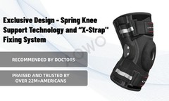 Adjustable Hinged Knee Brace Support for ACL, Meniscus Arthritis & Sports, S-3XL
