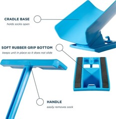 Compact Sock Assistant – Dual Purpose Handle for Easy Sock and Shoe Application
