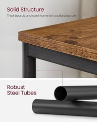 Vasagle Side Table Small End Table Tall Nightstand For Living Room Bedroom