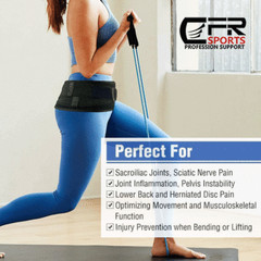 Sacroiliac Support Belt Lumbar Back Hip Pain Increases Mobility for Men Women