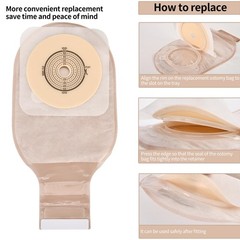 Colostomy Bags 21 Pcs 2Piece Drainable Pouch Cut to Fit 2057mm