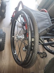 Tilite Tr (Titanium, Ultimate Tifit Frame) Rigid Wheelchair W/Cloth Fiber Back