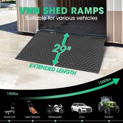 29″x48″ Shed Ramp for Riding Mower 1500LB Anti-Slip Punch Plate Ramp for ATV 2PC