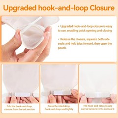 10PCS Two-Piece Ultra-Soft Ostomy Bags + 5PCS Barriers 15mm-57mm Cut-to-Fit