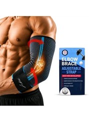 NIP Dr. Arthritis MEDIUM Compression Sleeve Elbow Brace Adjustable Tendonitis