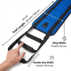 Transfer Sling, Upgraded with Metal Buckle, 6 Reinforced Straps with Hand Gri…