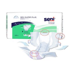 Seni Incontinence Brief Breathable / Overnight S-ME25-BP1 Severe 75 Ct