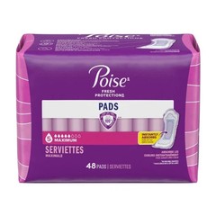 Incontinence Pads for Women, 5 Drop Maximum Absorbency, Regular Length, 48 Count