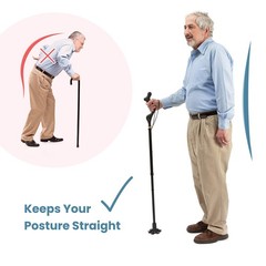 Medical King Walking Cane for Men & Women – 40 Inch (Pack of 1), Black