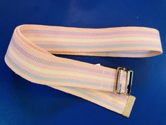 POSEY Womens PhysTherapy PinkStripeBelt 52in L x 2inW Gait,Walking,Transfer NEW